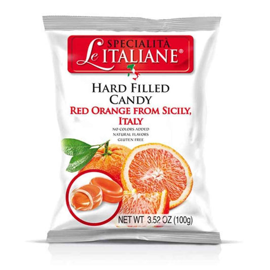 Le Specialità Italiane Candy with Red Orange, 3.52 oz.