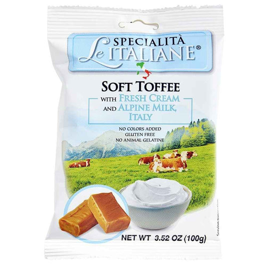 Le Specialità Italiane Toffee with Cream & Milk, 3.52 oz.