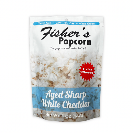 Aged Sharp White Cheddar Popcorn 5oz